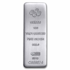 100 oz Silver Bar - PAMP Suisse (Serialized)